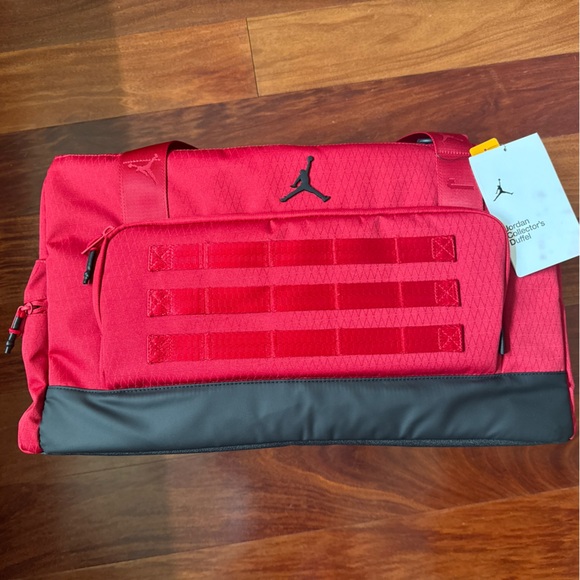 Jordan Bold Red and Black Duffel Bag